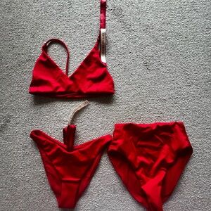 Left On Friday Vibrant Red Bikini